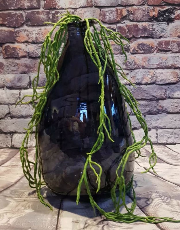 Vase recycled glass Blue