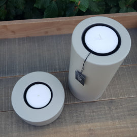 Bob Two in one t -light vase (mole / inside black)