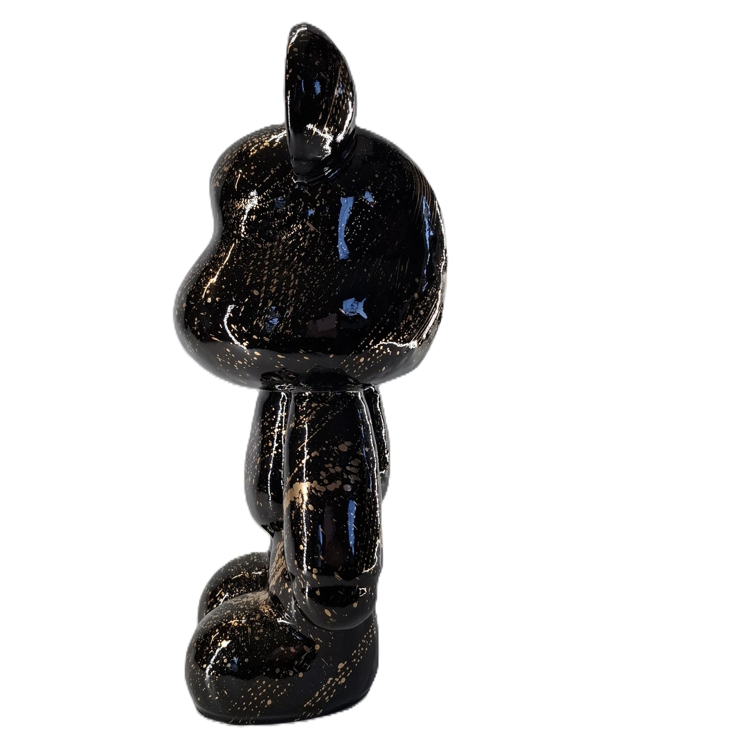 beer staand zwart goud splash 47 cm