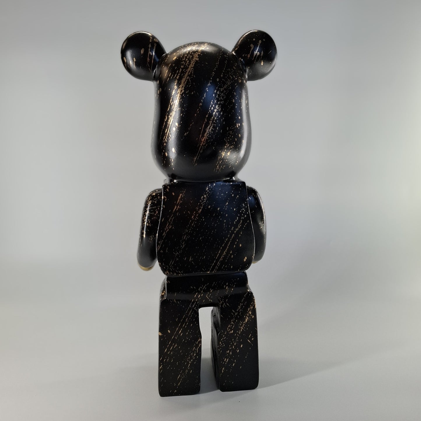 Beer staand zwart goud splash 50cm