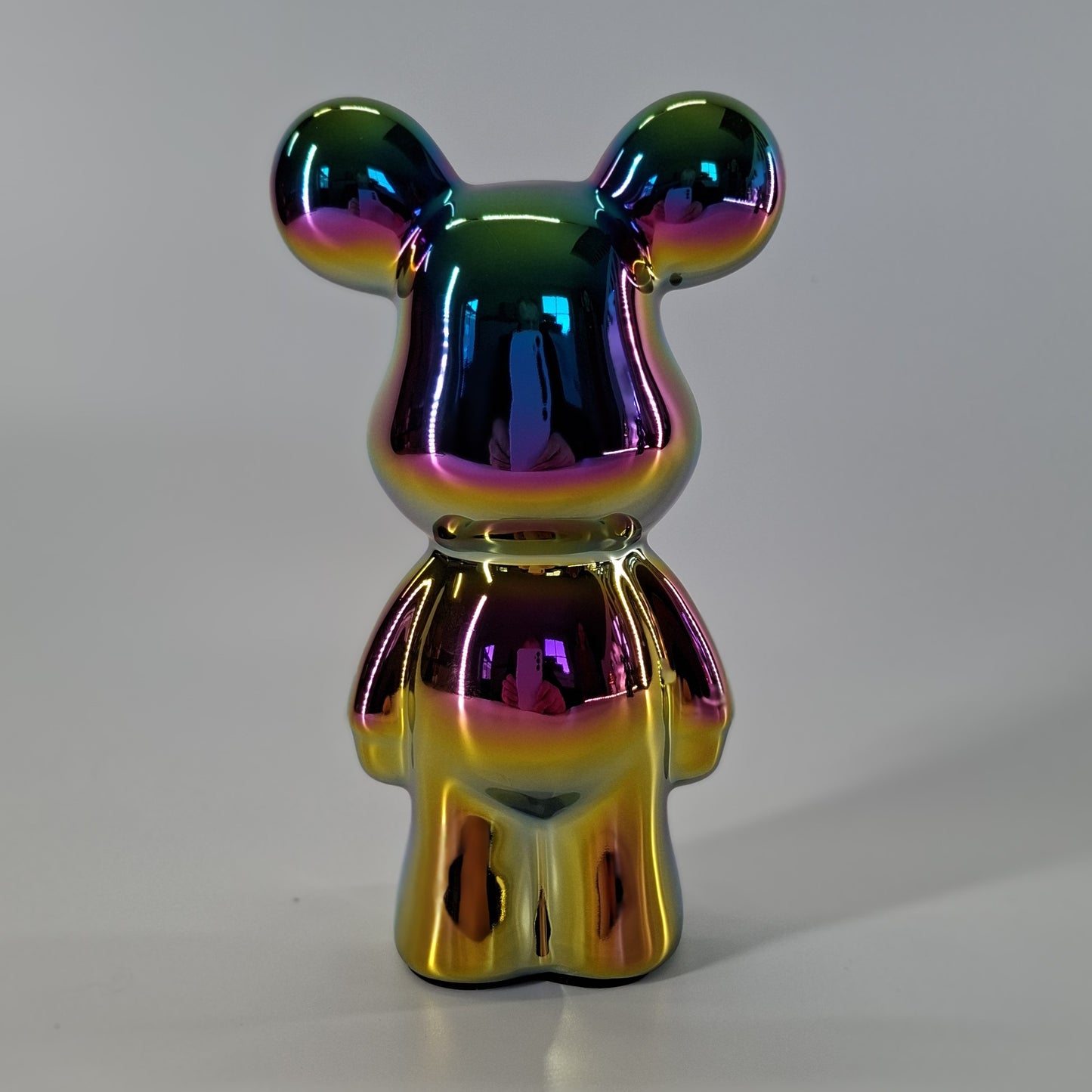 Colorfull decoratie beer staand 18 cm