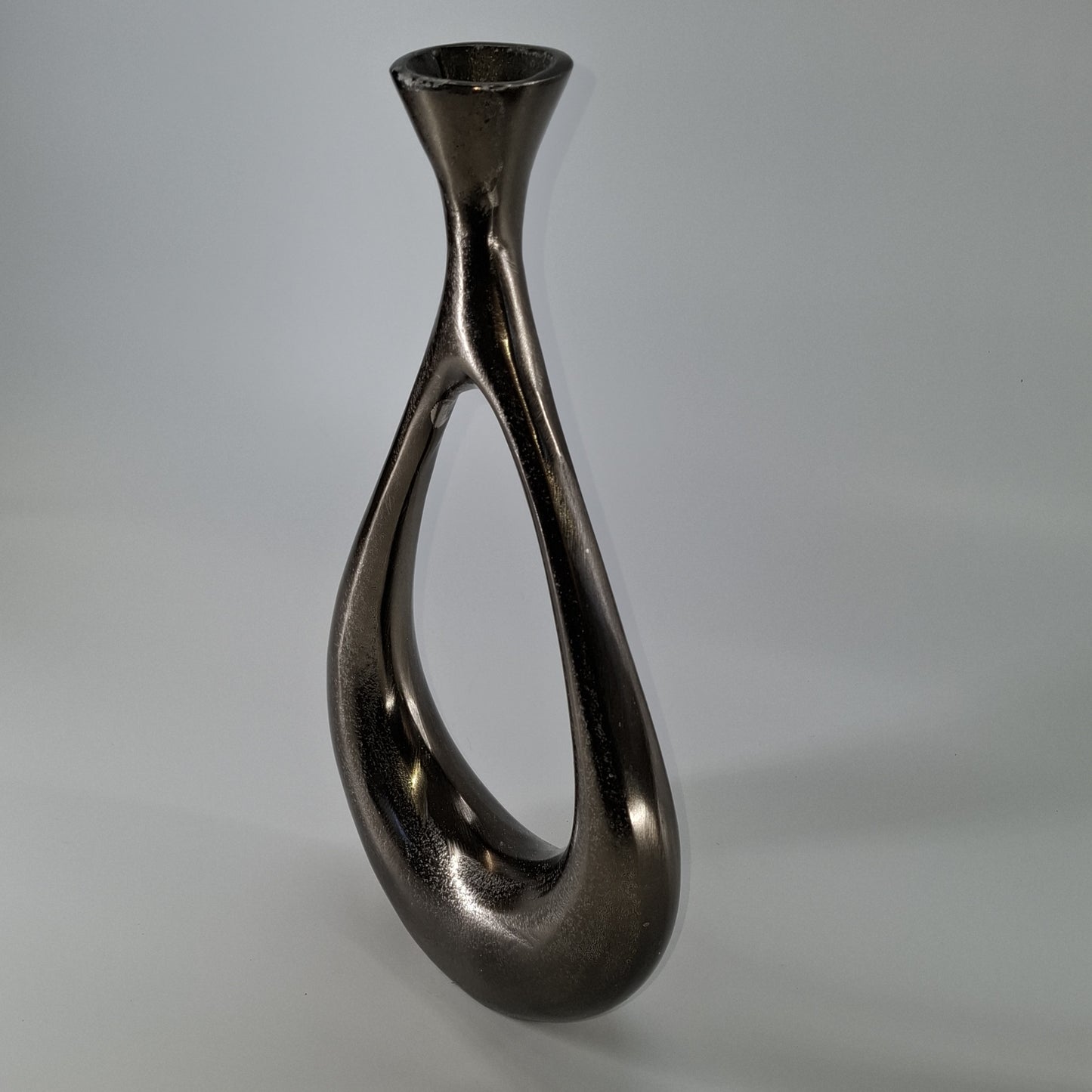 Aluminium Vaas / Ornament antique nikkel H37