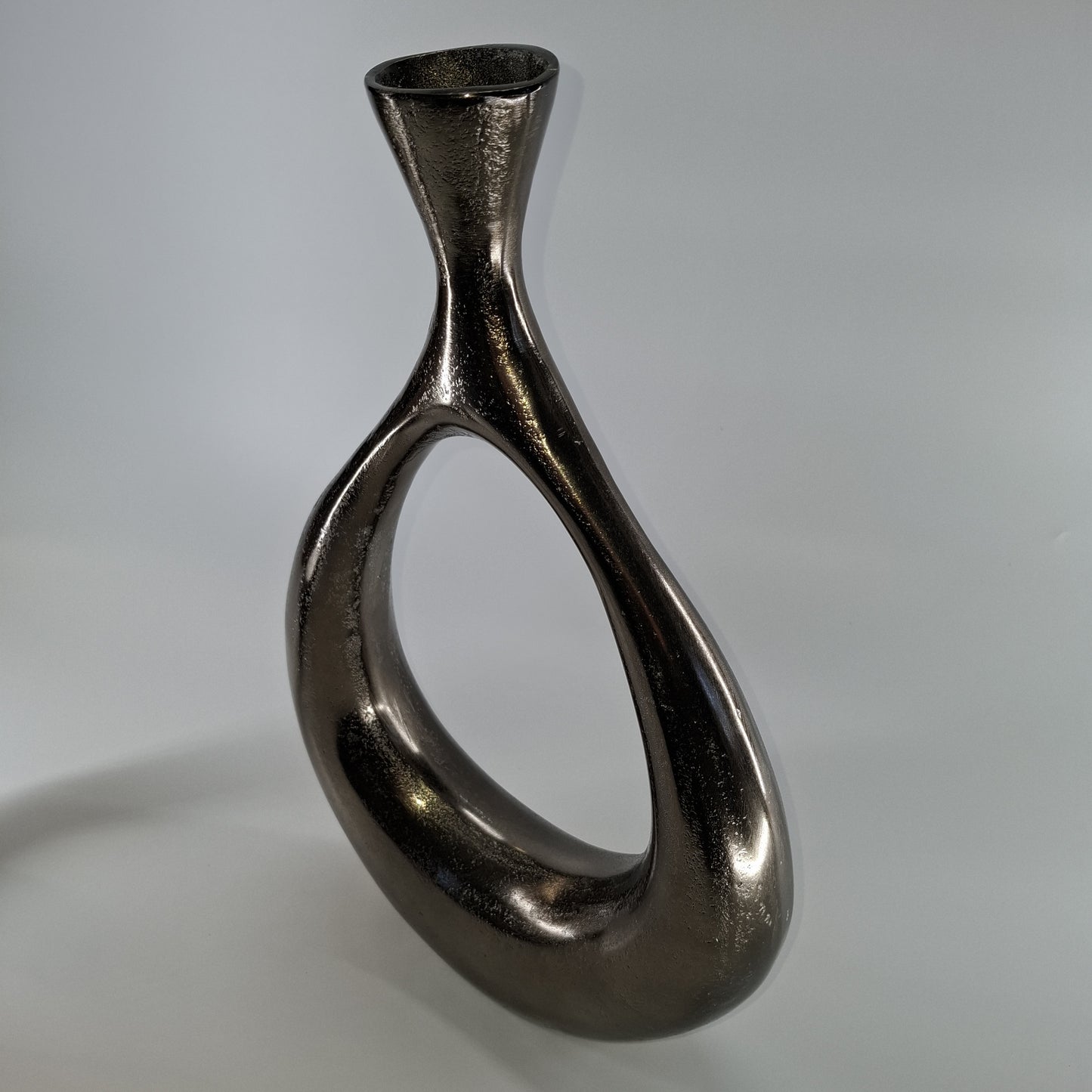 Aluminium Vaas / Ornament antique nikkel H37