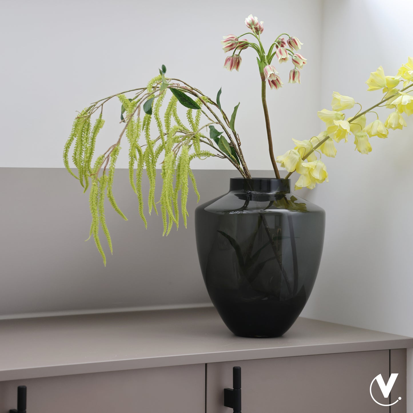 Vase the World glazen vaas Tugela M Grey