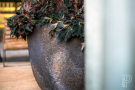 Pottery Pots Oyster Jesslyn L Brown (D70cm)