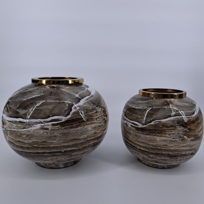 Mansion Atmosphere Vase Monterado marmer look