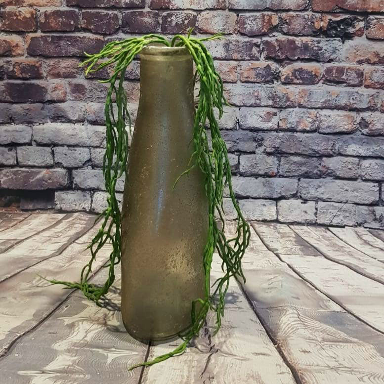 Vase recycled glass Brown