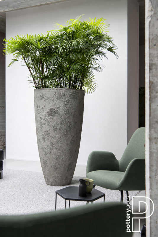 Pottery Pots Oyster Hugo XXl White / Grey (D68cm)