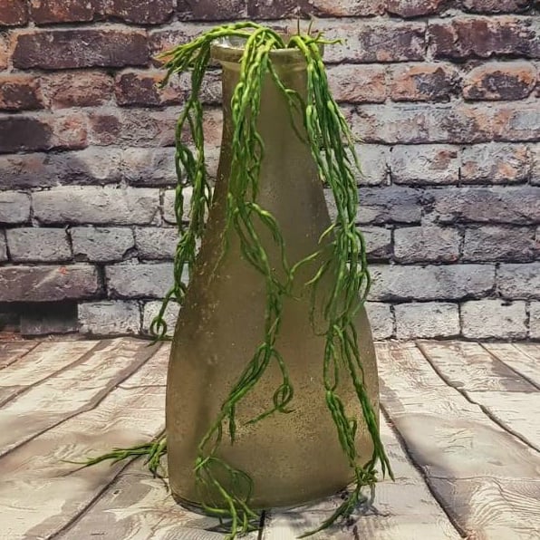 Vase recycled glass Brown