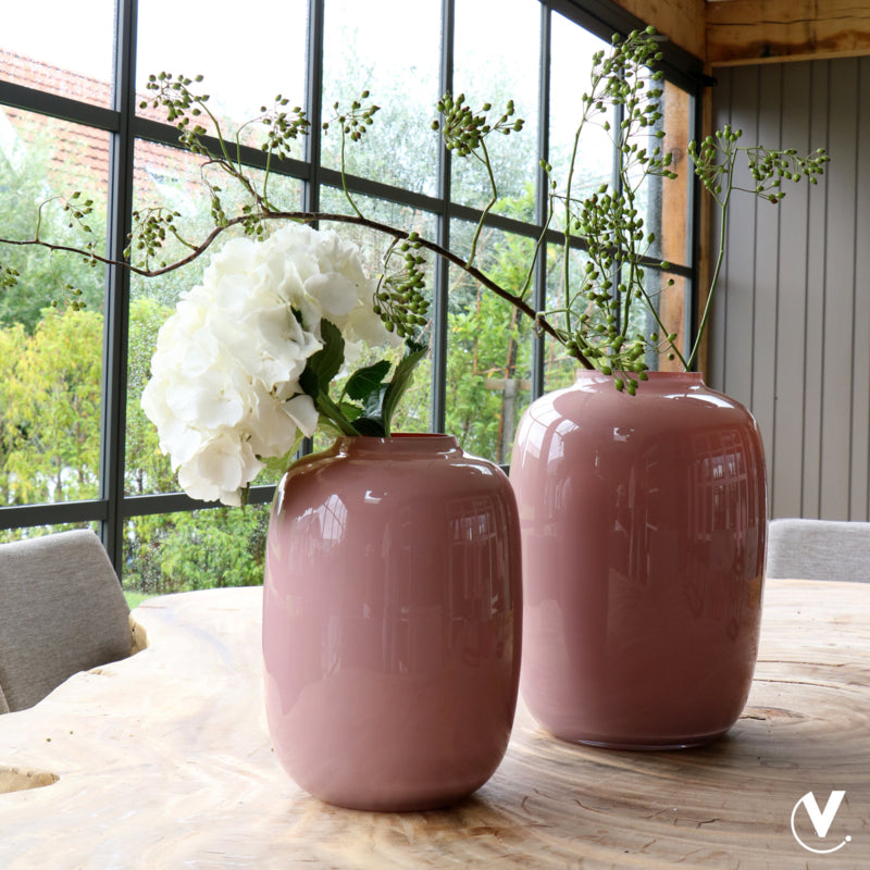 Vaas Artic pastel pink D21 x H29 cm Vase The World