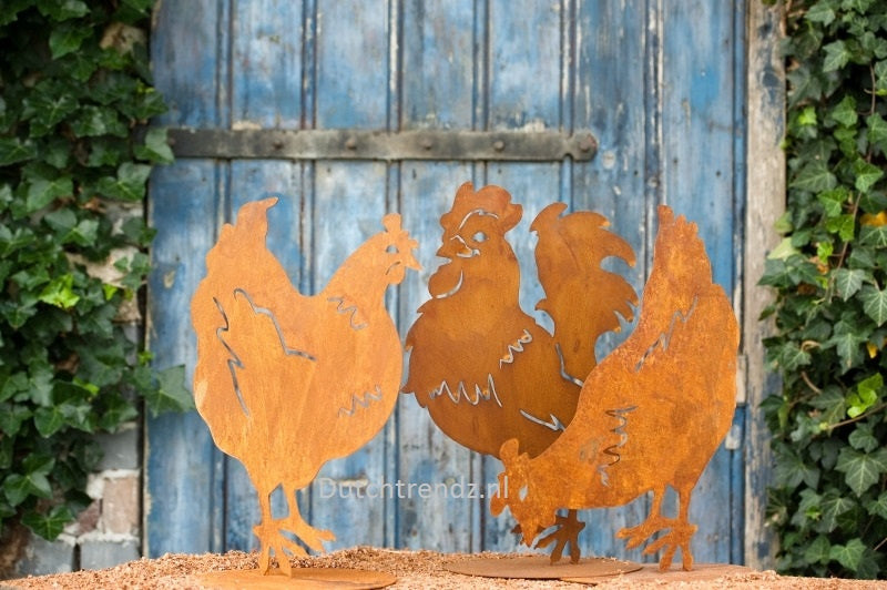 Haan staand roestijzer