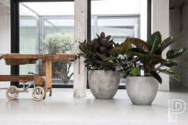 Pottery Pots Oyster Jesslyn XS White / Grey (D42cm)