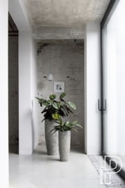 Pottery Pots Oyster Dax L (D36cm) White / Grey