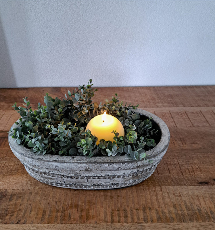 Kunstdecoratie krans – landelijke woonaccessoire met een diameter van 30 cm