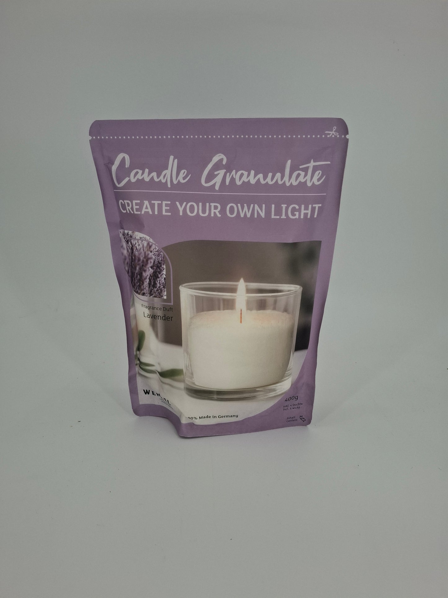 Kaarsenzand neutraal 400 gram – basis voor zelfgemaakte kaarsen"