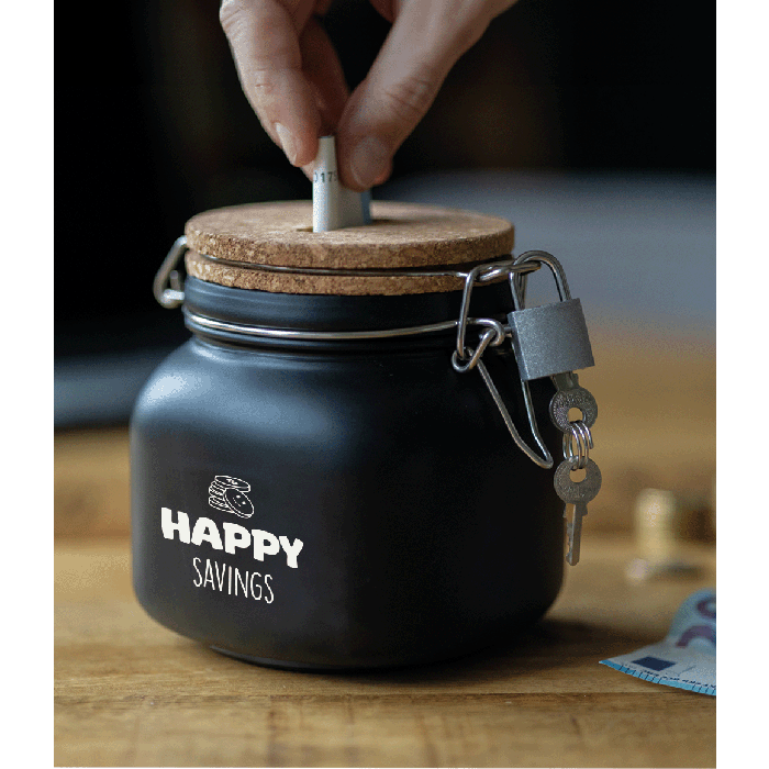 Luxe spaarpot Happy savings