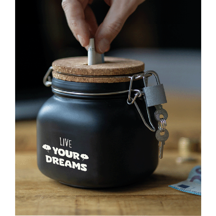Luxe spaarpot live your dreams