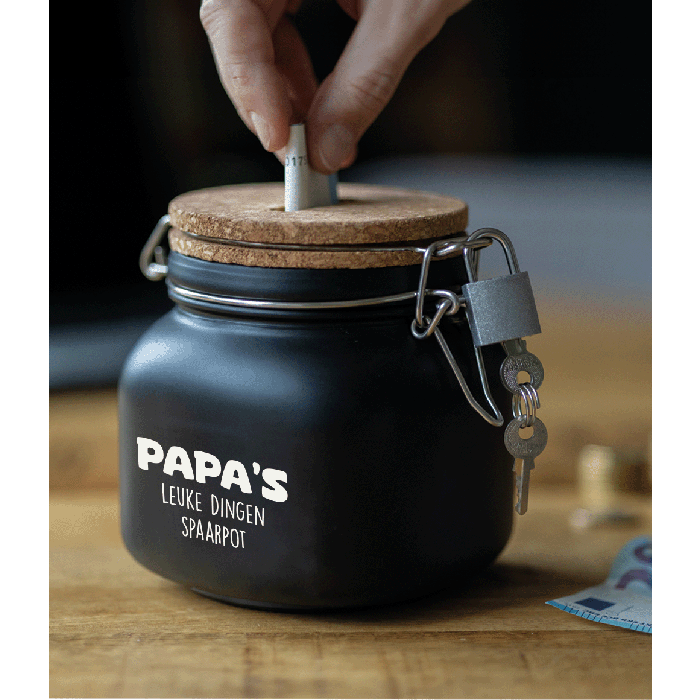 Luxe spaarpot papa