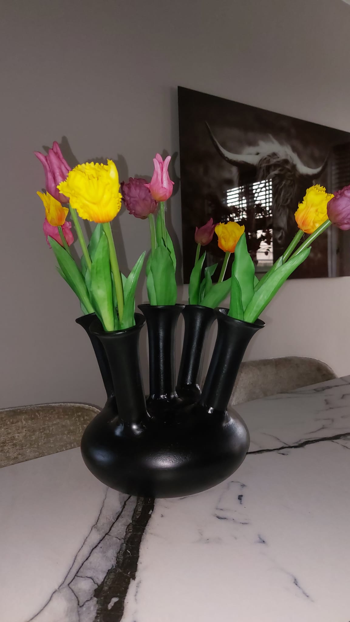 Kunst Tulpen Fuchsia 5 stelen