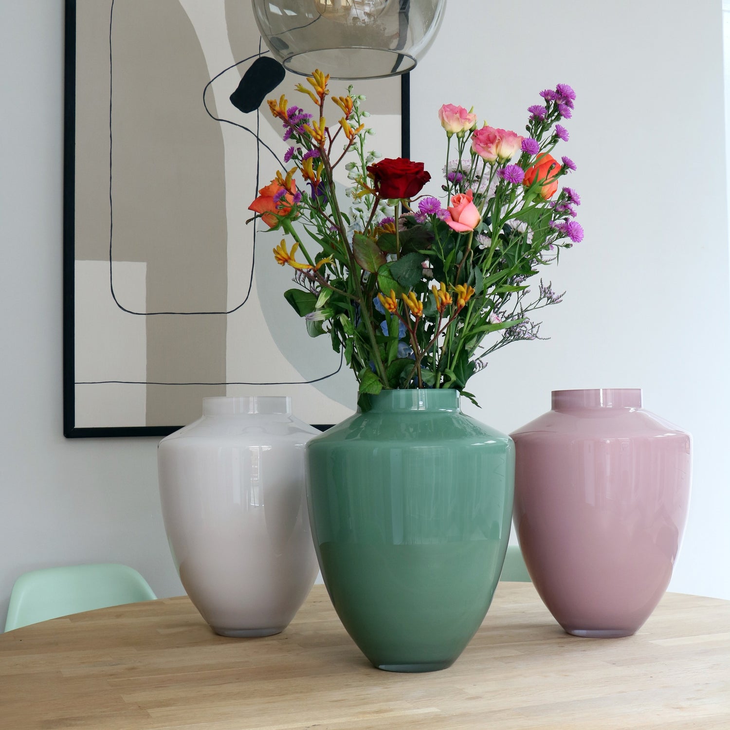 Glas Pastel Kleuren