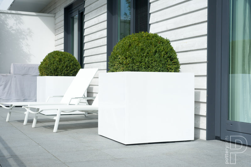 Pottery Pots Glossy Wit Collectie