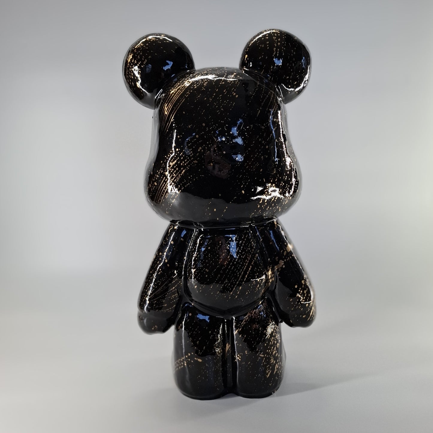 beer staand zwart goud splash 47 cm
