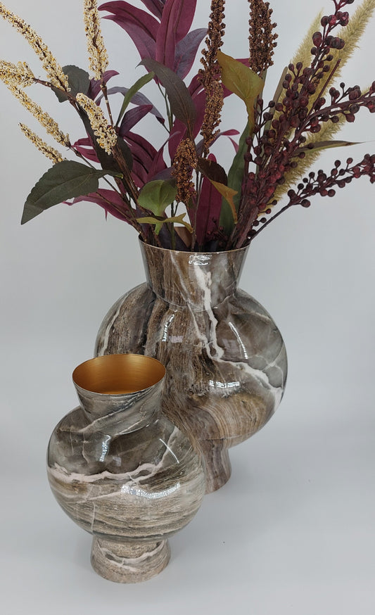 Mansion atmosphere Vase Padola marmer look