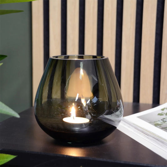 Vase The World Tasman XS grey vaas / waxine lichthouder 2 stuks