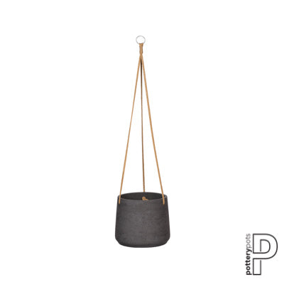 Pottery Pots Patt XL Black(D23cm)