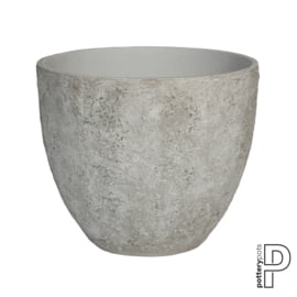 Pottery Pots Oyster Jesslyn M  White / Grey (D60cm)