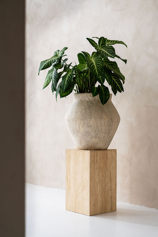 Pottery Pots Fleuri  S Travertine Beige