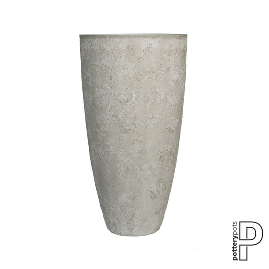 Pottery Pots Oyster Hugo XXl  White / Grey  (D68cm)