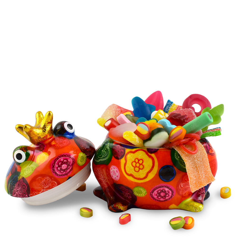 Pomme Pidou Cookie Jar / snoeppot kikker Freddy L