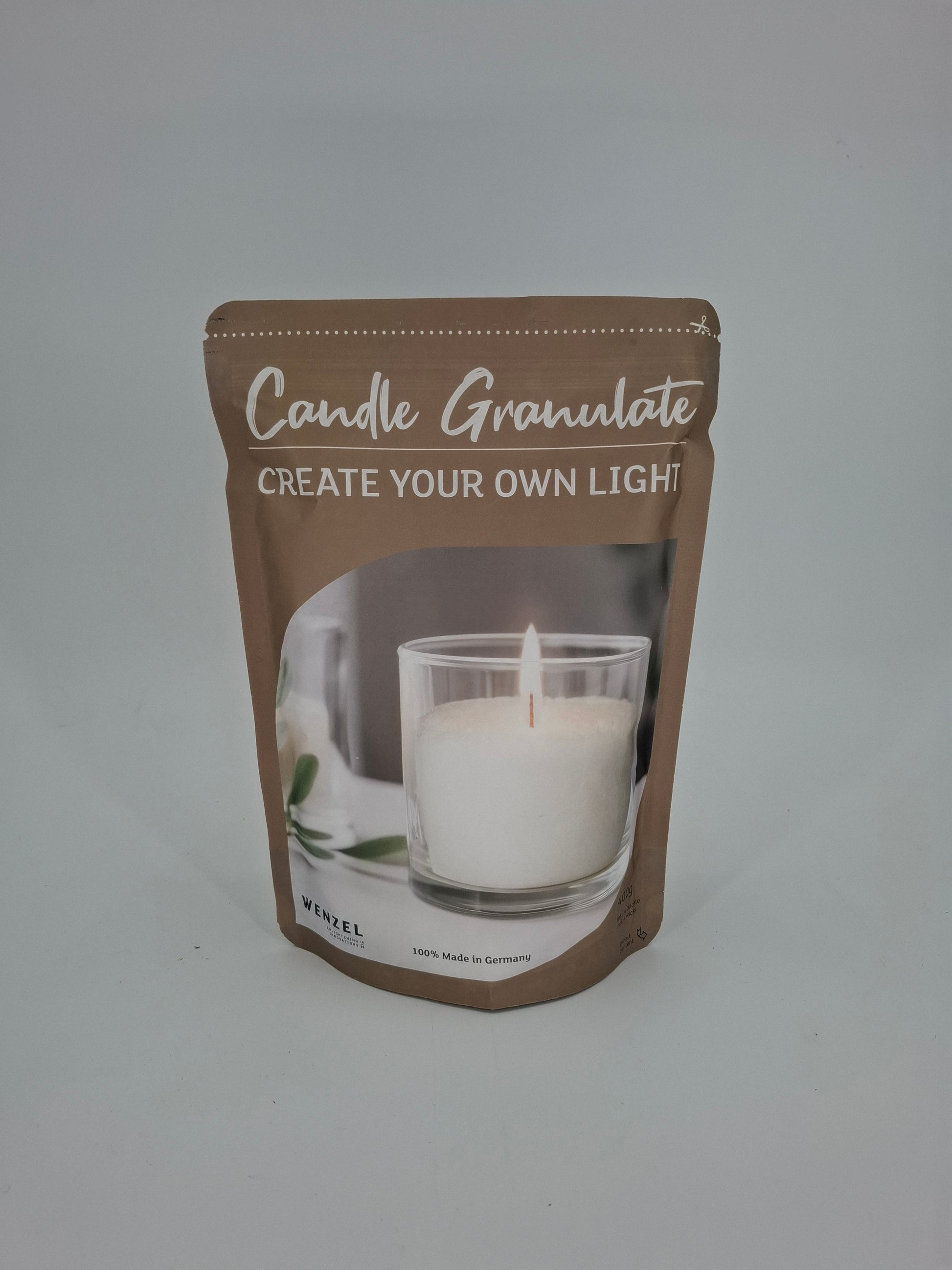 Kaarsenzand neutraal 400 gram – basis voor zelfgemaakte kaarsen"