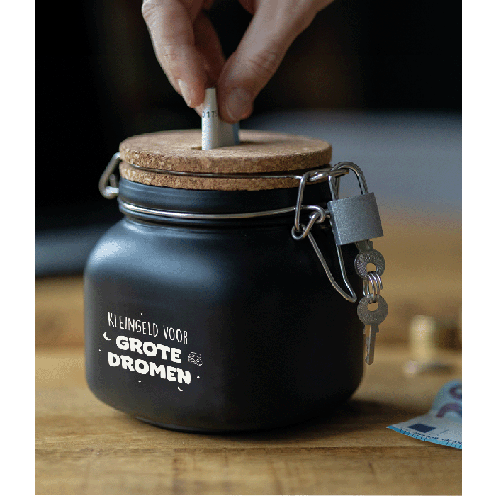 Luxe spaarpot grote dromen