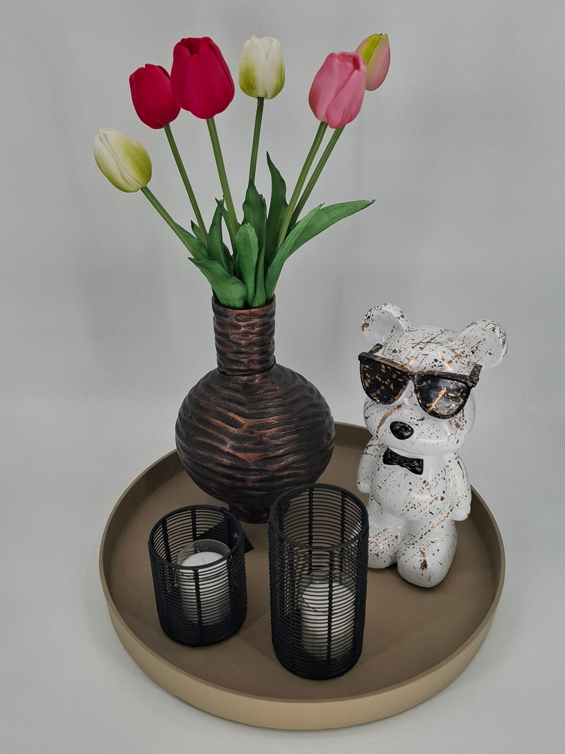 Stoer dienblad van ruw metaal – industrieel woonaccessoire voor serveren en decoratie