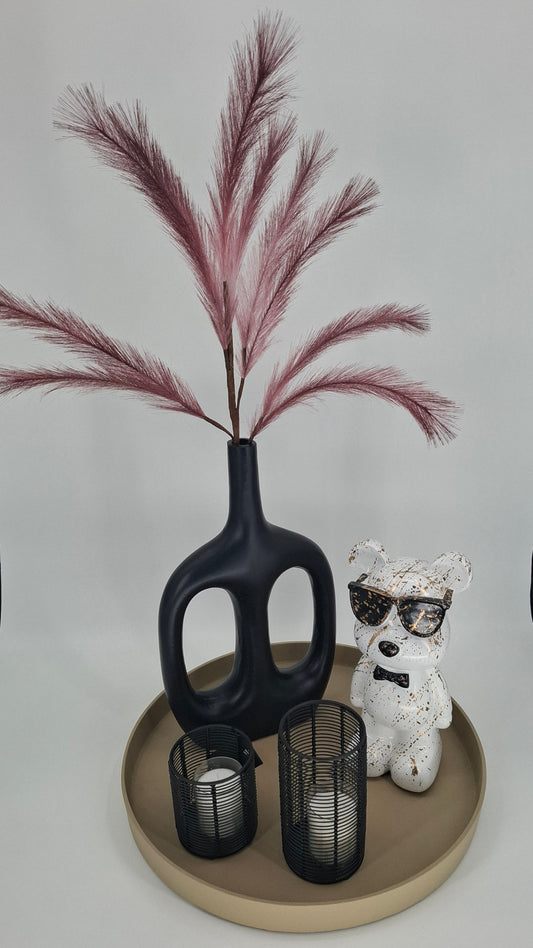 Stijlvolle zwarte aluminium vaas – duurzaam woonaccessoire voor moderne en industriële interieurs