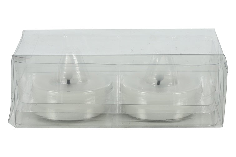 Led Maxi theelicht wit D6.7 x H5.5 cm 2stuks